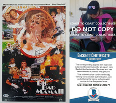 Angie Dickinson signed 12x18 Big Bad Mama II movie photo poster proof Beckett - £156.90 GBP
