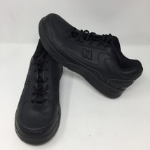 New Balance  Black Leather Shoes Sz 10B Lace Up Walking Sneakers Abzorb ... - £47.58 GBP