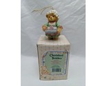 Cherished Teddies Girl Holding Tray Of Cookies Hanging Ornament - $9.89