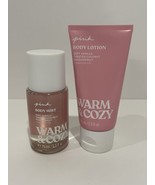 Victoria&#39;s Secret Pink Warm &amp; Cozy Travel Size Body Mist &amp; Lotion Set of 2 - £14.16 GBP