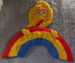 Vtg Big Bird Wall Hanging Plush Rainbow Muppets Decor Sesame Street Nursery READ - £23.22 GBP