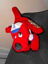 New Bestoy Plush Red Dog Atlanta Braves Hat  & Jersey 8" Lgth Stuffed Animal Toy - $11.43