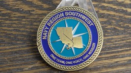 USN Navy Region Southwest Region Master Chief Challenge Coin #464W - £13.26 GBP