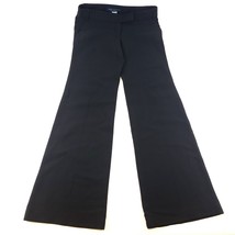 French Connection Black Wide Leg Trousers Sz L w/ Hook Closure 33x8 (pil... - $15.74