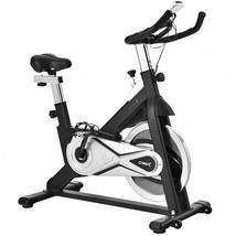 Exercise Bike Stationary Cycling Bike with 40 Lbs Flywheel - Color: Black - £299.20 GBP