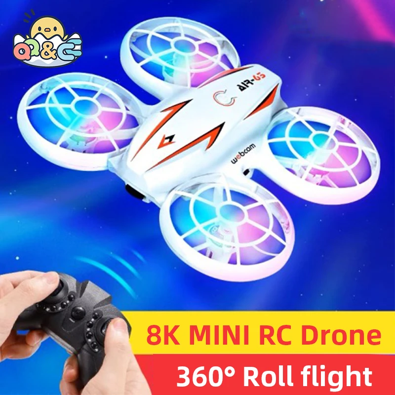 Mini RC Drone Helicopter UFO with Light Wireless Remote Control Aircraf - £39.80 GBP+