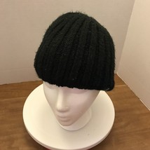 Blank Black Beanie Stocking Hat Knit Women’s One Size Fuzzy - $7.20