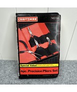 CRAFTSMAN 4 PC Plier Set w/ Leather Case #9 45194 - Black - Great Condition - $29.99