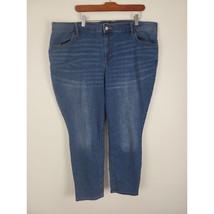 Old Navy Super Skinny Ankle Jeans 20 Womens Plus Size High Rise Medium Wash - $17.51