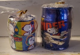 Vtg Snoopy Flying Ace Japanese metal banks from Japan DENZ Creart - lot ... - $32.99