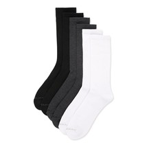 Cole Haan Men&#39;s 6-pack Recycled Polyester Crew Socks, Size: 7-12, Assorted - £15.97 GBP