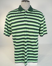 Nike Golf Dri Fit Standard Fit Green Stripe Short Sleeve Polo Shirt Men&#39;s NWT - £62.64 GBP