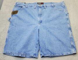 Wrangler Riggs Workwear Jean Shorts Men&#39;s 52 Blue Denim Relaxed Fit Flat... - £21.35 GBP