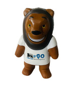 Toy Squeezable Food Lion Bear Brown Soft Squezzy Cute - $12.83