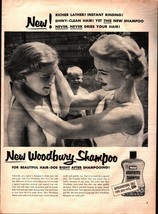 1954 New Woodbury Shampoo Ad  Pretty Mother &amp; family b5 - $21.21