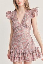 Mini robe courte femme Arthur Floral imprimé volant imprimé floral... - $136.23