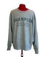 Champion Spellout Sweatshirt Men LARGE Gray Authentic Athleticwear Logo ... - $19.79