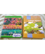 Lot Of 2 Algebra Hardcover Textbooks-  Intermediate Algebra &amp; College Al... - $362.16 MXN