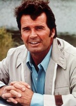 James Garner smiling pose in white zip jacket The Rockford Files 5x7 inch photo - £4.52 GBP