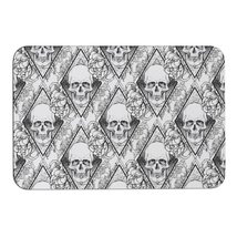 Mondxflaur Skull Non Slip Bathroom Mat for Shower Quick Dry Diatom Mud Rugs - £15.16 GBP