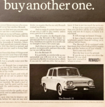 1966 Renault 10 67 Car Advertisement Automobilia Vintage Automotive DWJJ11 - €26,05 EUR