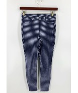 Legacy Jeggings Size XS Navy Blue White Checkered Stretch Pants Womens NEW - $451.60 MXN