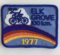 1977 Elk Grove 100 km 1977 Rainbow Elk on Bike Vintage Cycling Patch - £11.89 GBP