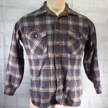 Vintage Pendleton Plaid Virgin Wool Mens Size S Button Down Shirt made in USA - $130.49