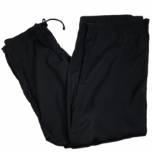 Greed Girl Retro Y2K Skater Black High Waist Drawstring Pants Hip Hop Vtg Nylon - £35.15 GBP