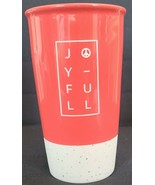 Starbucks 12 Oz - 2017 Red Joyful Holiday Travel Tumbler - $8.92