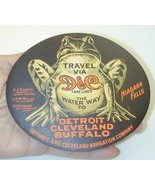 D &amp; C Detroit &amp; Cleveland Lake Lines Luggage Decal FROG Unused - $950.15 MXN