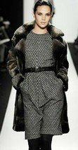 $4000 Oscar De La Renta Gorgeous Black Grey Cashmere Wool Runway Dress Us 6 - £552.32 GBP