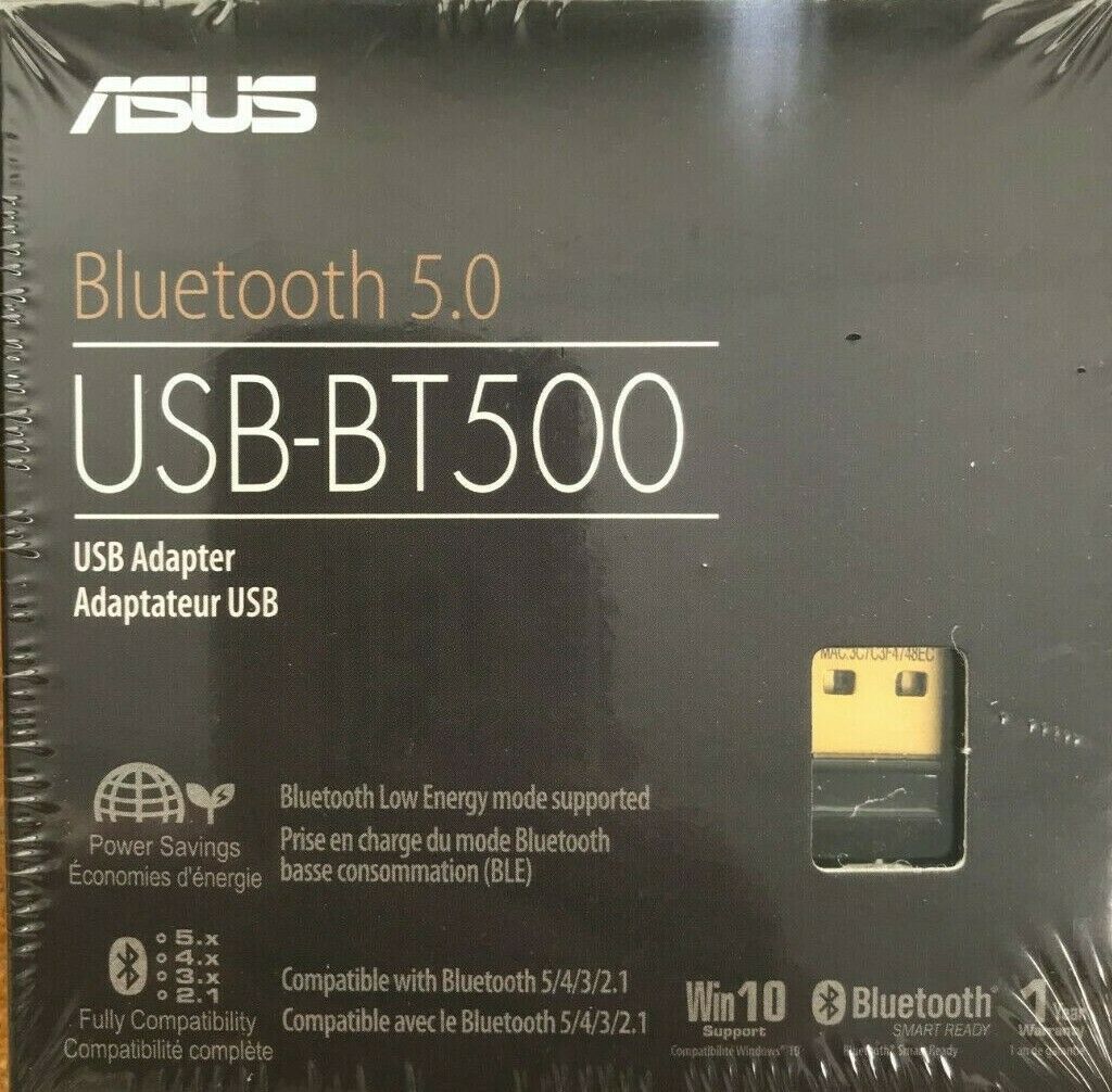 ASUS - USB-BT500 - Bluetooth 5.0 Smart Ready USB Adapter - Black - $35.95