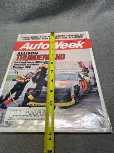 AutoWeek Automobile Magazine February 1992 Ford Davey Allison Daytona 500 KG Item image 10