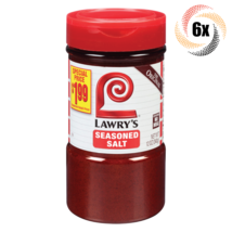6x Shakers Lawry's The Original Seasoned Salt | No MSG | 12oz | Fast Shipping! - £31.00 GBP