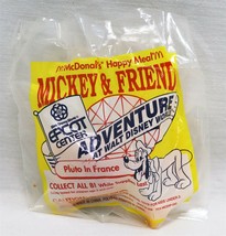 VINTAGE SEALED 1993 McDonald&#39;s Mickey &amp; Friends Epcot Pluto in France - £11.72 GBP