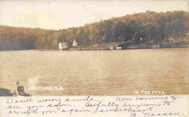 In The Styx Lake Hoptacong New Jersey 1907 RPPC Real Photo postcard - £9.65 GBP