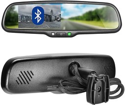 Master Tailgaters Rear View Mirror Replacement with 4.3&quot; LCD and Bluetooth - £106.37 GBP