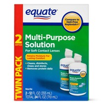 Equate Sterile Multi-Purpose Contact Solution , 12 oz, 2 Pk..+ - £23.67 GBP
