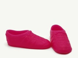 Barbie Mattel Hot Pink Sneakers Tennis Shoes Doll Clothing Accessories I... - £7.68 GBP