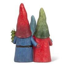 Holiday Gnome Trio Figurine 13" High Resin Christmas Decor Mantle Multicolor Hat image 2
