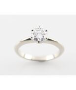 0.71 Rund Diamant Solitaire 14k Weiss Gold Verlobungsring GIA Cert Größe... - €4.705,93 EUR