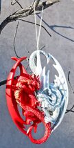 Anne Stokes Dueling Fire And Ice Titan Dragons Tree Hanging Ornament Fig... - €13,82 EUR