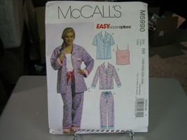 McCall's M5990 Misses Tops, Camisole & Pants Pattern - Size 18W-24W - $12.23