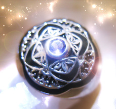 HAUNTED RING MASTER POWER MAGNET HIGHEST ILLUMINATI MAGICK 925 7 SCHOLARS  image 2