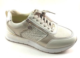 Renato Garini 2065-41 Beige/Lt. Gold Low Wedge Fashion Sneaker - $69.30