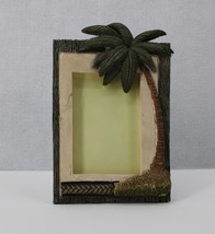 Kc Hawaii 3.5X5 Photo Picture Frame Palmtree Distressd Look Plastic Cover Nwd - $3.99