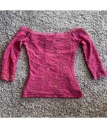 Y2K Fairy Sheer  Lace Stretch 3/4  Sleeve off shoulder Top Moda Internat... - $457.75 MXN