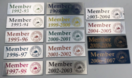Lot of 14 California Association of 4WD Clubs Member Magnets Badges 1992... - $18.52