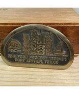 Vintage Belt Buckle 1991 Na-Con Fina FCCU project Port Arthur Texas  CBI - $21.29